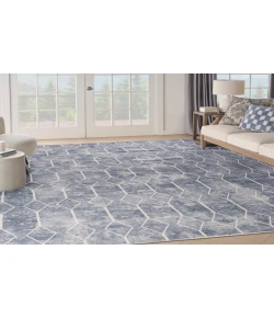 Nourison Home New Concept Washables SR107 Blue 9 ft. 2 in. X 12 ft. Area Rug