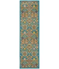 Nourison Allur Area Rug ALR03-Turquoise Ivory