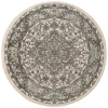 Nourison Home Quarry QUA05 Ivory Blue 4 ft. Round Area Rug