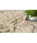 Nourison Astra Machine Washable Beige Green ASW14 6 ft. 7 in. X 9 ft. Rectangle Rug