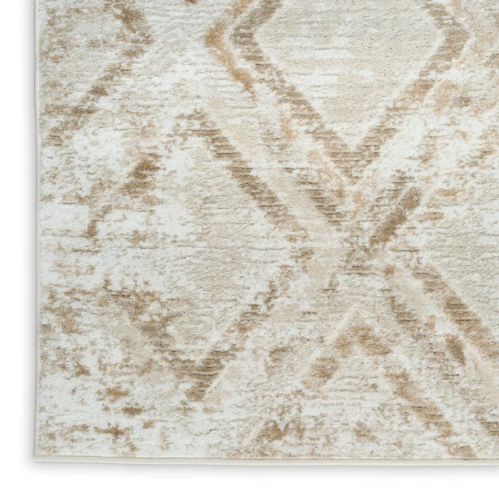 Nourison Dekor Ivory Taupe DEK05 2 ft. X 4 ft. Rect. Rug