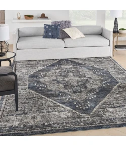 Nourison Home American Manor AMR02 Blue 7 ft. 10 in. X 9 ft. 10 in. Area Rug