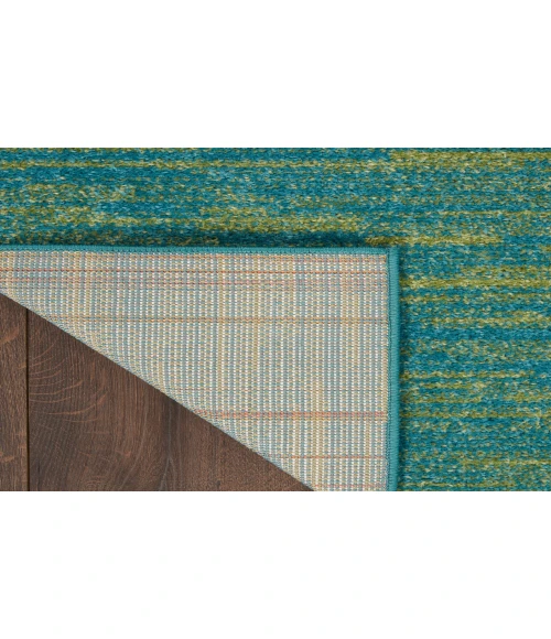 Nourison Nourison Essentials Blue Green NRE01 2 ft. 2 in. X 16 ft. Rectangle Rug