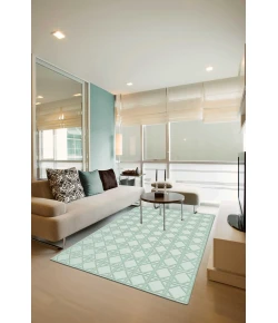 Nourison Home Silken Textures Blue SKT01 5ft.6in. x 7ft.6in. Rect. Rug