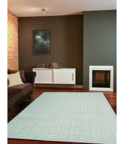 Nourison Home Silken Textures Blue SKT02 9ft.6in. x 13ft. Rect. Rug