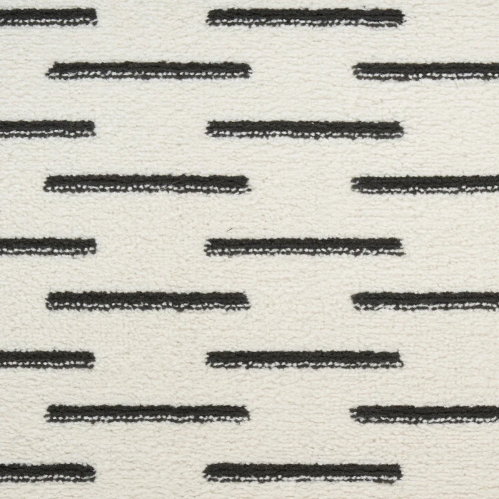 Nourison Nordic Ivory Black NRC12 8 ft. X 10 ft. Rect. Rug