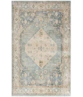 Nourison Astra Machine Washable Silver Blue ASW11 6 ft. 7 in. X 9 ft. Rectangle Rug