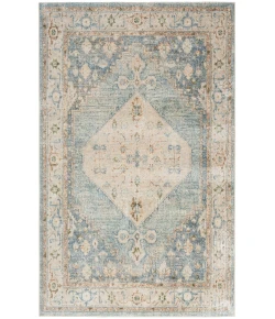 Nourison Home Astra Machine Washable ASW11 Silver Blue 6 ft. 7 in. X 9 ft. Area Rug