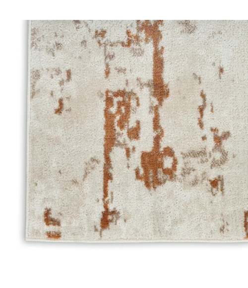 Nourison Quarry Ivory Rust QUA01 8 ft. Rect. Rug