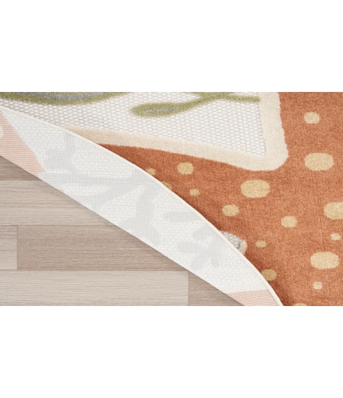Nourison Aloha Ivory Multicolor ALH24 7 ft. 10 in. Round Rug
