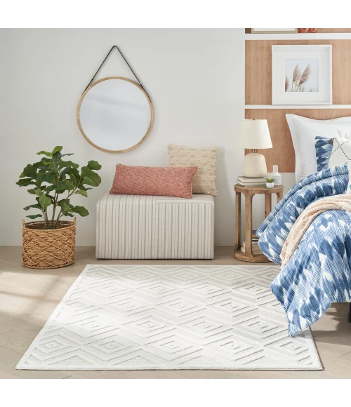 Nourison Versatile Area Rug NRV01 Ivory/White