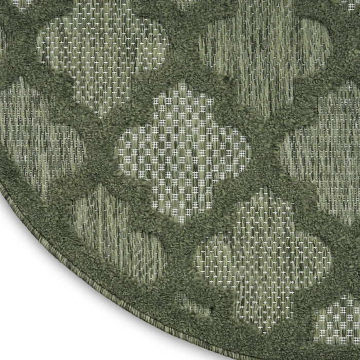 Nourison Home Easy Care Green NES01 8 ft. Round Rug