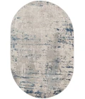 Nourison Quarry Ivory Grey Blue QUA01 6 ft. X 9 ft. Oval Rug
