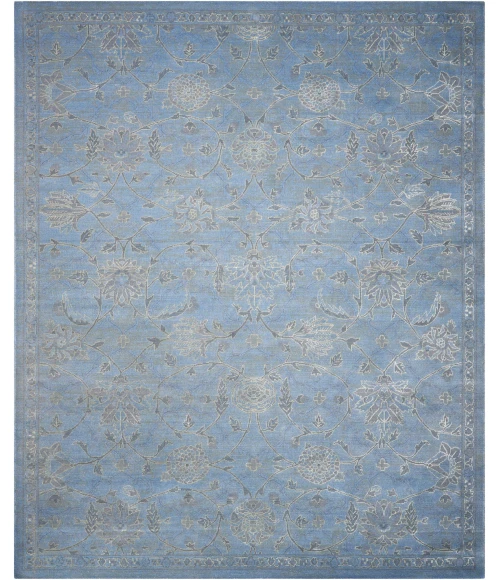 Nourison Home Silk Infusion Blue SIF01 7ft.9in. x 9ft.9in. Rect. Rug