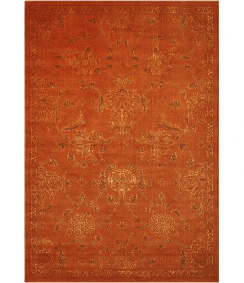 Nourison Home Silk Infusion Brown SIF01 7ft.9in. x 9ft.9in. Rect. Rug