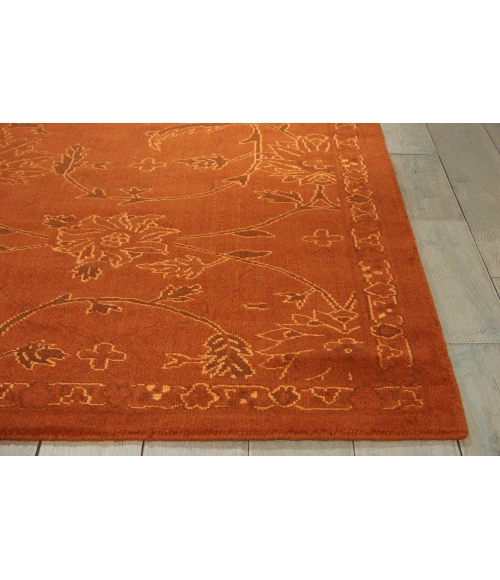 Nourison Home Silk Infusion Brown SIF01 7ft.9in. x 9ft.9in. Rect. Rug
