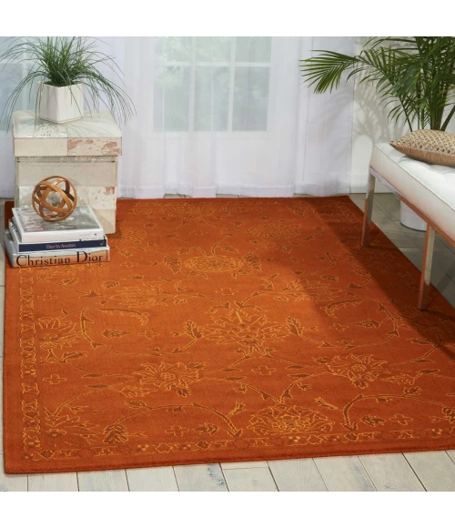 Nourison Home Silk Infusion Brown SIF01 7ft.9in. x 9ft.9in. Rect. Rug