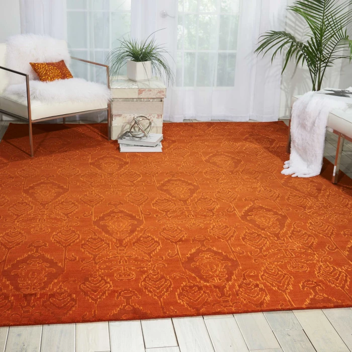 Nourison Home Silk Infusion Brown SIF03 5ft.3in. x 7ft.5in. Rect. Rug
