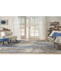 Nourison Aloha Grey Blue ALH18 9 ft. X 12 ft. Rectangle Rug