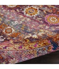 Nourison Vintage Kashan Round Area Rug VKA03-Red/Multicolor