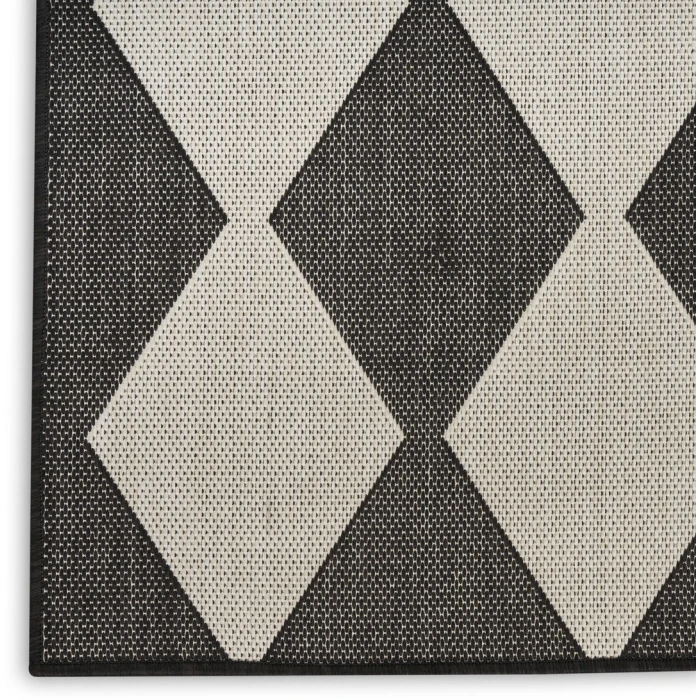 Nourison Positano Black POS04 2ft. x 3ft. Rect. Rug