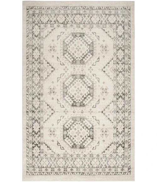 Nourison Serenity Home Ivory Grey SRH01 7 ft. 10 in. X 9 ft. 10 in. Rectangle Rug