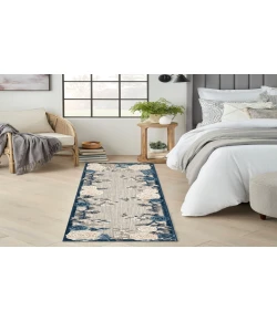 Nourison Home Aloha ALH32 Blue Grey 2 ft. X 6 ft. Area Rug