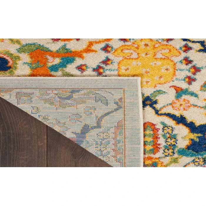 Nourison Allur Ivory Multicolor ALR03 2 ft. 3 in. X 10 ft. Rectangle Rug
