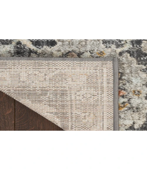 Nourison Oushak Home Charcoal OUS01 4 ft. 1 in. X 5 ft. 11 in. Rectangle Rug