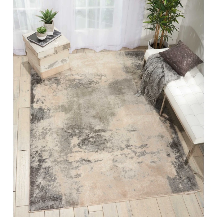 Nourison Maxell Area Rug MAE13-Ivory/Grey