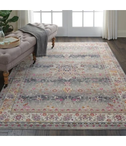 Nourison Home Vintage Kashan VKA01 Grey 4 ft. X 6 ft. Area Rug