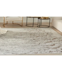 Nourison Home Glow MTL02 Grey Mocha 6 ft. X 9 ft. Area Rug