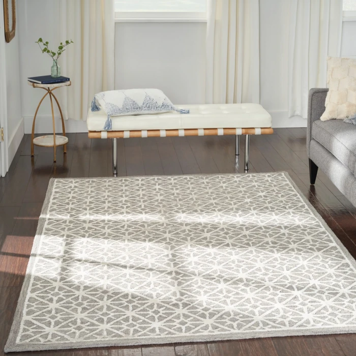 Nicole Curtis Machine Washable Series 2 Area Rug SR201 Black 5' x 7'