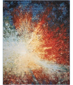 Nourison Home Chroma CRM02 Red Flare 9 ft. 9 in. X 12 ft. 8 in. Area Rug