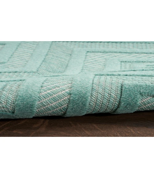 Nourison Versatile Aqua/Teal NRV01 2 ft. X 4 ft. Rectangle Rug