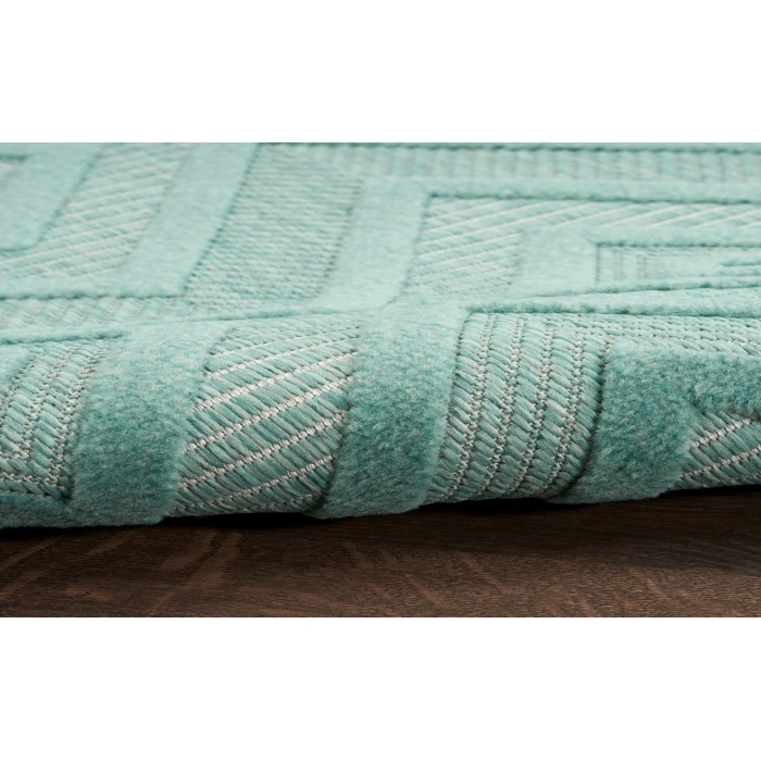 Nourison Versatile Aqua/Teal NRV01 2 ft. X 4 ft. Rectangle Rug
