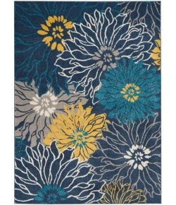 Nourison Home Passion PSN17 Blue 5 ft. 3 in. X 7 ft. 3 in. Area Rug
