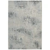 Nourison Home Somerset ST74 Silver Blue 2 ft. X 2 ft. 9 in. Area Rug