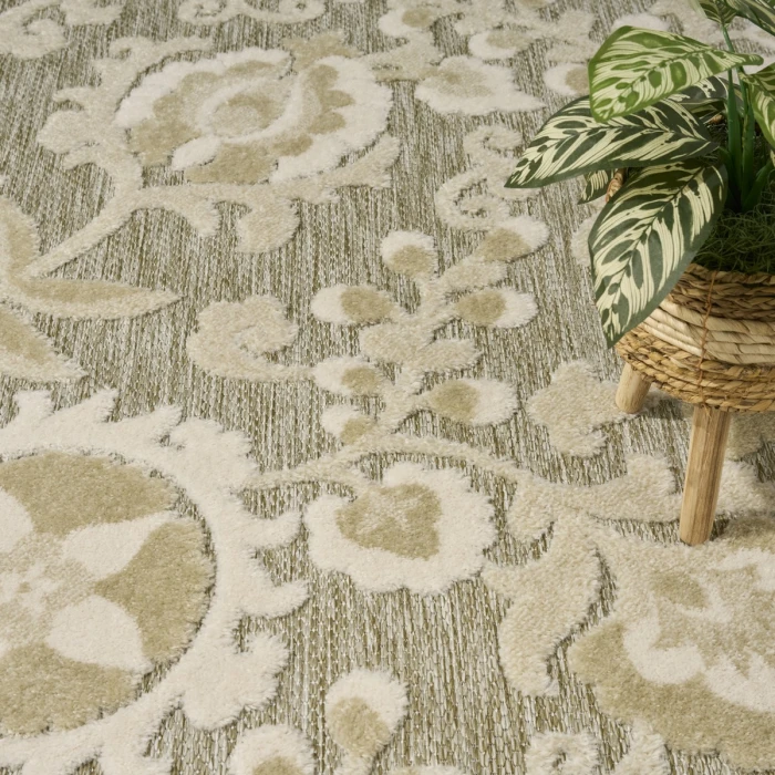 Nourison Aloha Ivory Sage ALH17 7 ft. 10 in. X 10 ft. 6 in. Rect. Rug
