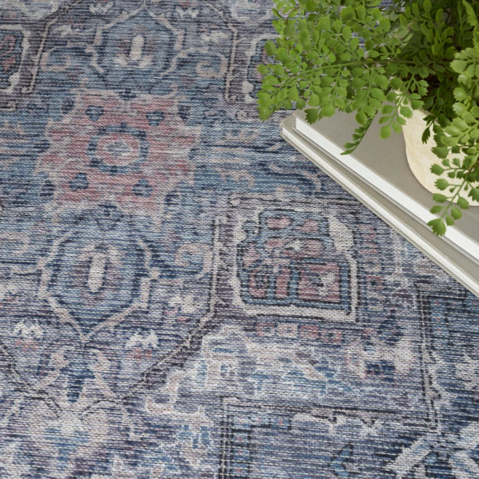 Nicole Curtis Machine Washable Series 1 Area Rug SR101 Grey