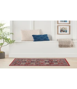 Nourison Home Fulton FUL05 Red 1 ft. 10 in. X 5 ft. Area Rug