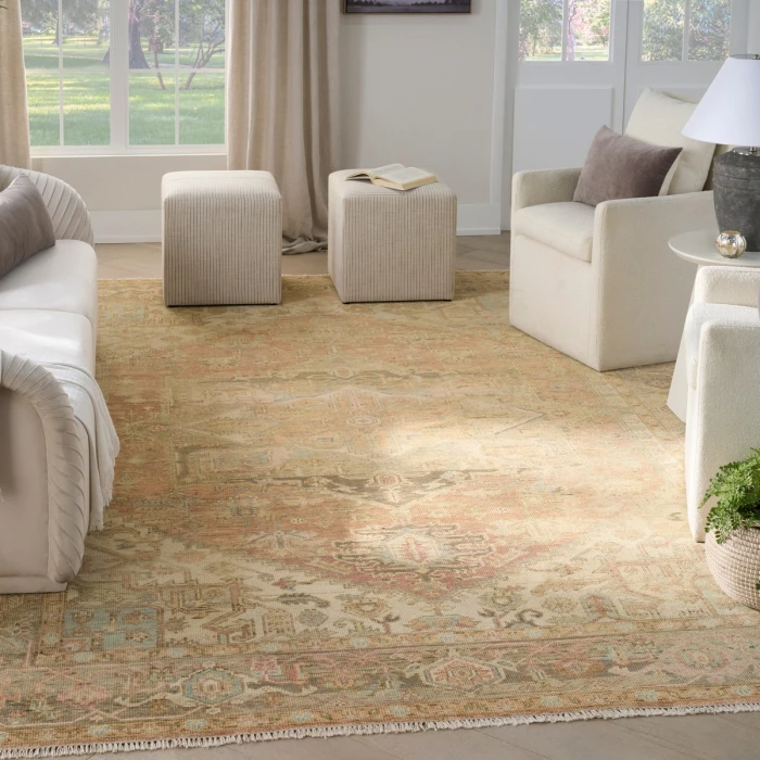 Nourison Heritage Vine Rust HTV06 12 ft. X 15 ft. Rect. Rug