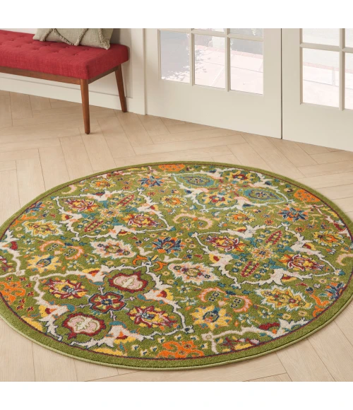 Nourison Allur Area Rug ALR03 Sage Ivory