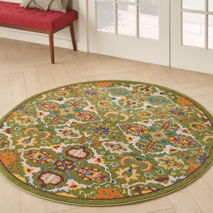 Nourison Allur Area Rug ALR03 Sage Ivory