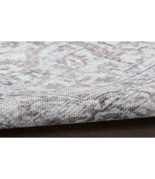 Nicole Curtis Machine Washable Series 1 Ivory Grey SR101 6 ft. X 9 ft. Rectangle Rug