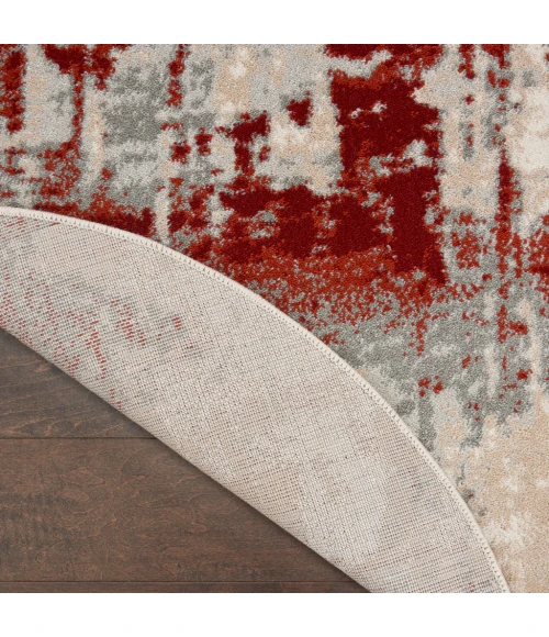 Nourison Maxell Area Rug MAE14-Ivory/Red