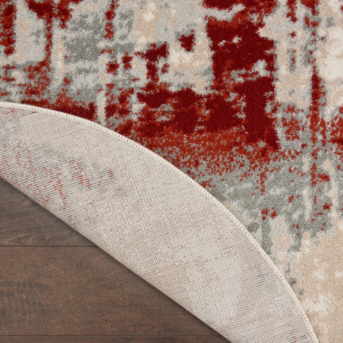 Nourison Maxell Area Rug MAE14-Ivory/Red