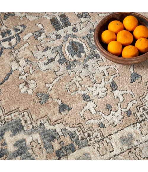 Nourison Quarry Beige Grey QUA05 4 ft. X Square Rug