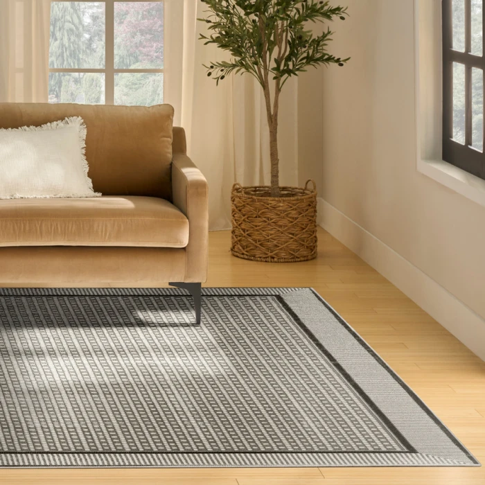 Nourison Home Nordic Ivory Grey NRC03 8 ft. X 10 ft. Rectangle Rug