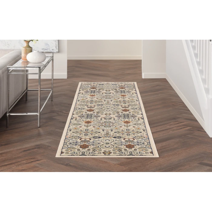 Nourison Allur Beige ALR03 2 ft. 3 in. X 7 ft. 6 in. Rectangle Rug